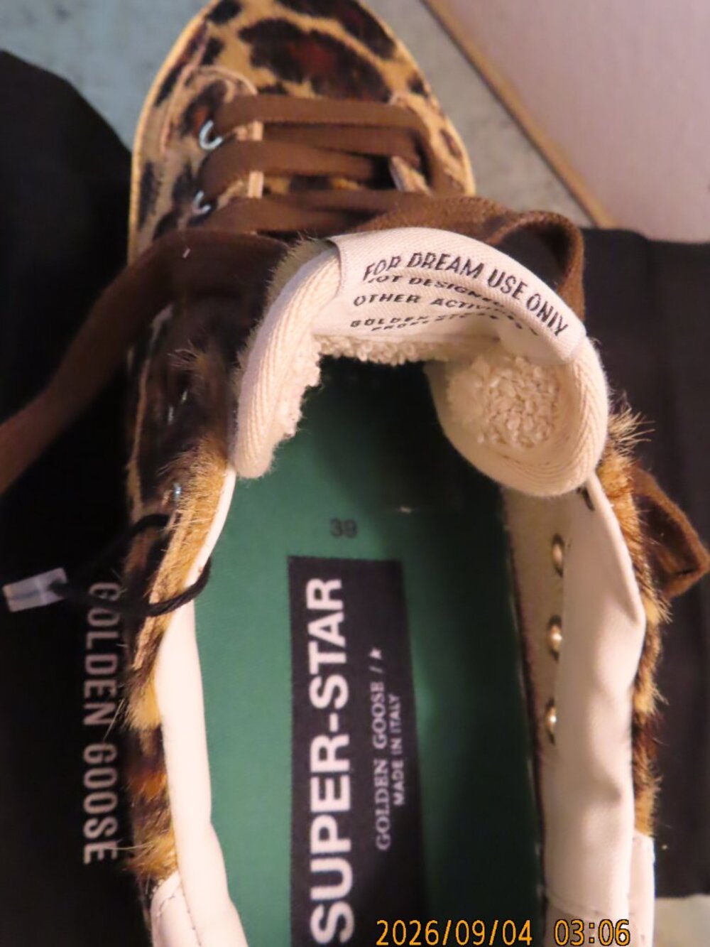 Golden Goose Women’s Super-Star in leopard-print pony skin Size 39 - Picture 12 of 16